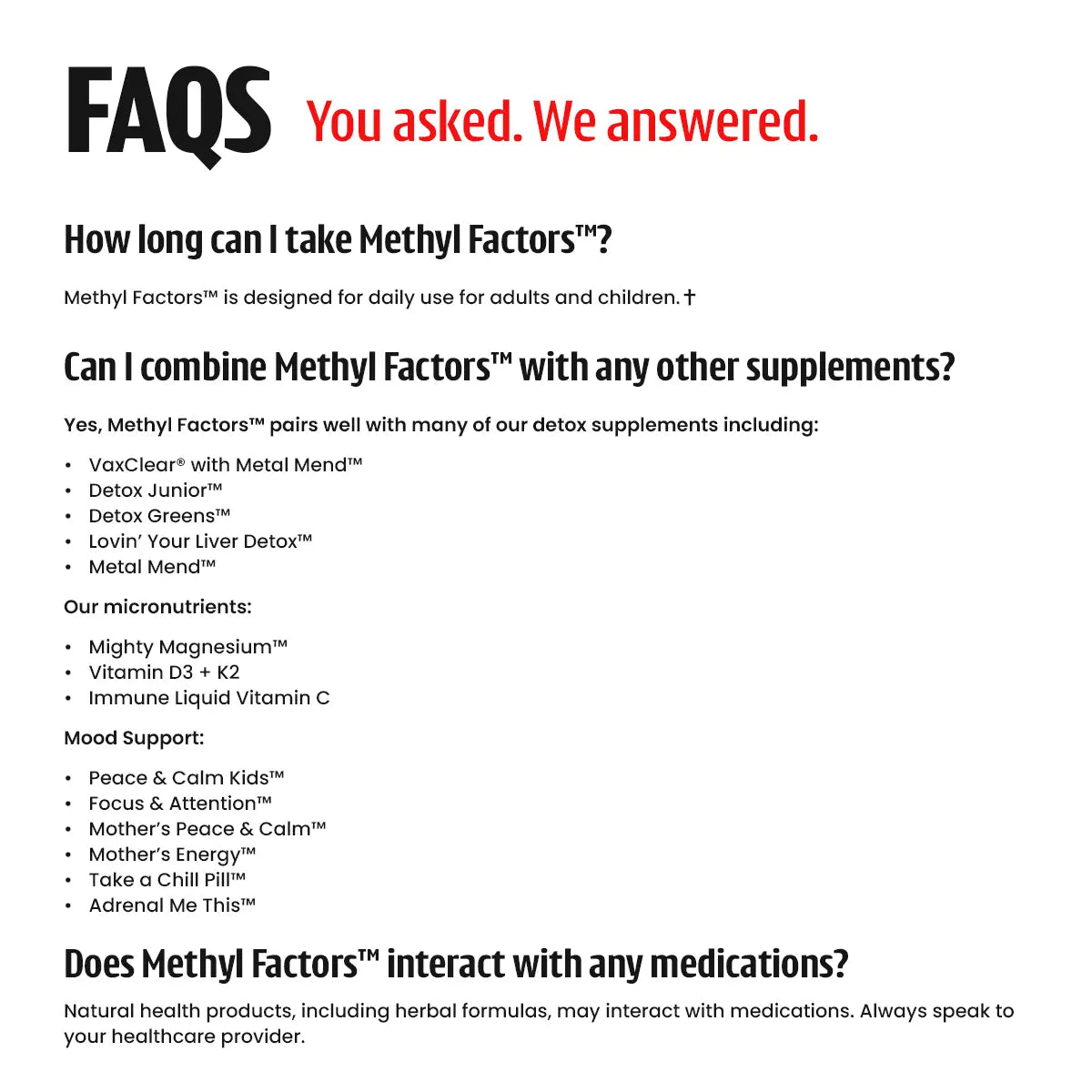 Methyl Factors™