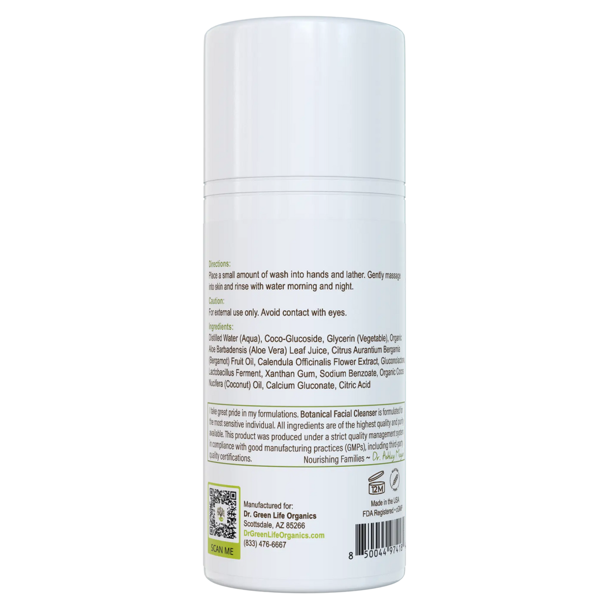 Literally The Cleanest™ Botanical Facial Cleanser (For All Skin Types) - 4.5 oz.