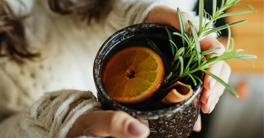 A cup of tea with demulcent herbs.
