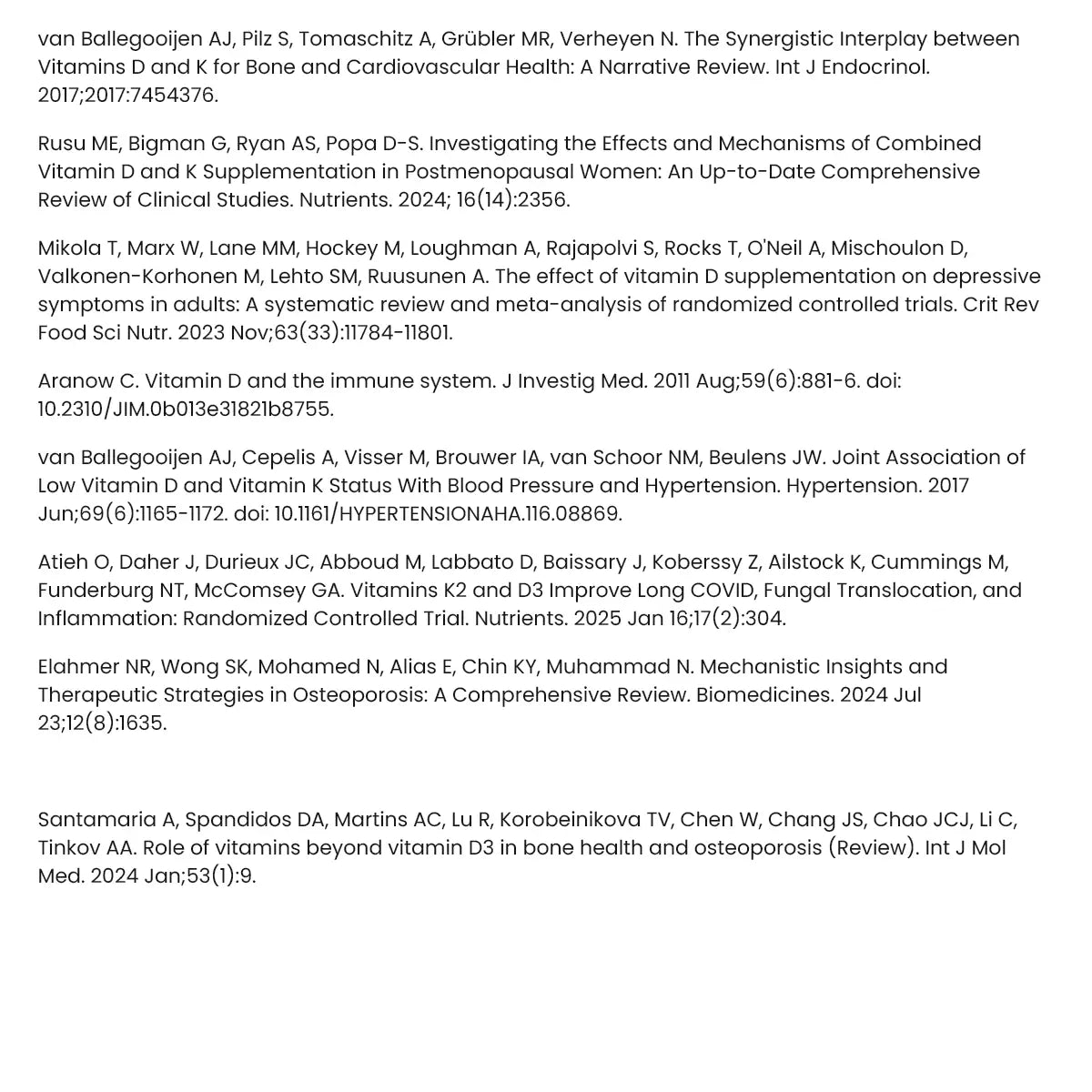 Vitamin D3+K2 (2,000IU)