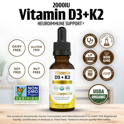 Vitamin D3+K2 (2,000IU)