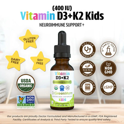 Vitamin D3+K2 (400IU)
