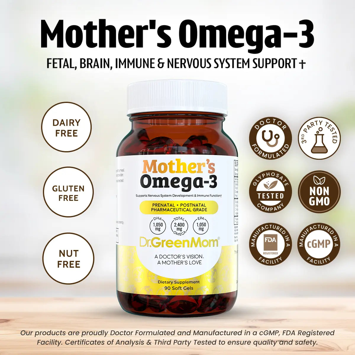 Mother's Omega-3 Pharmaceutical Grade