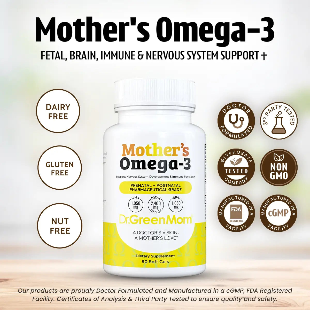 Mother's Omega-3 Pharmaceutical Grade