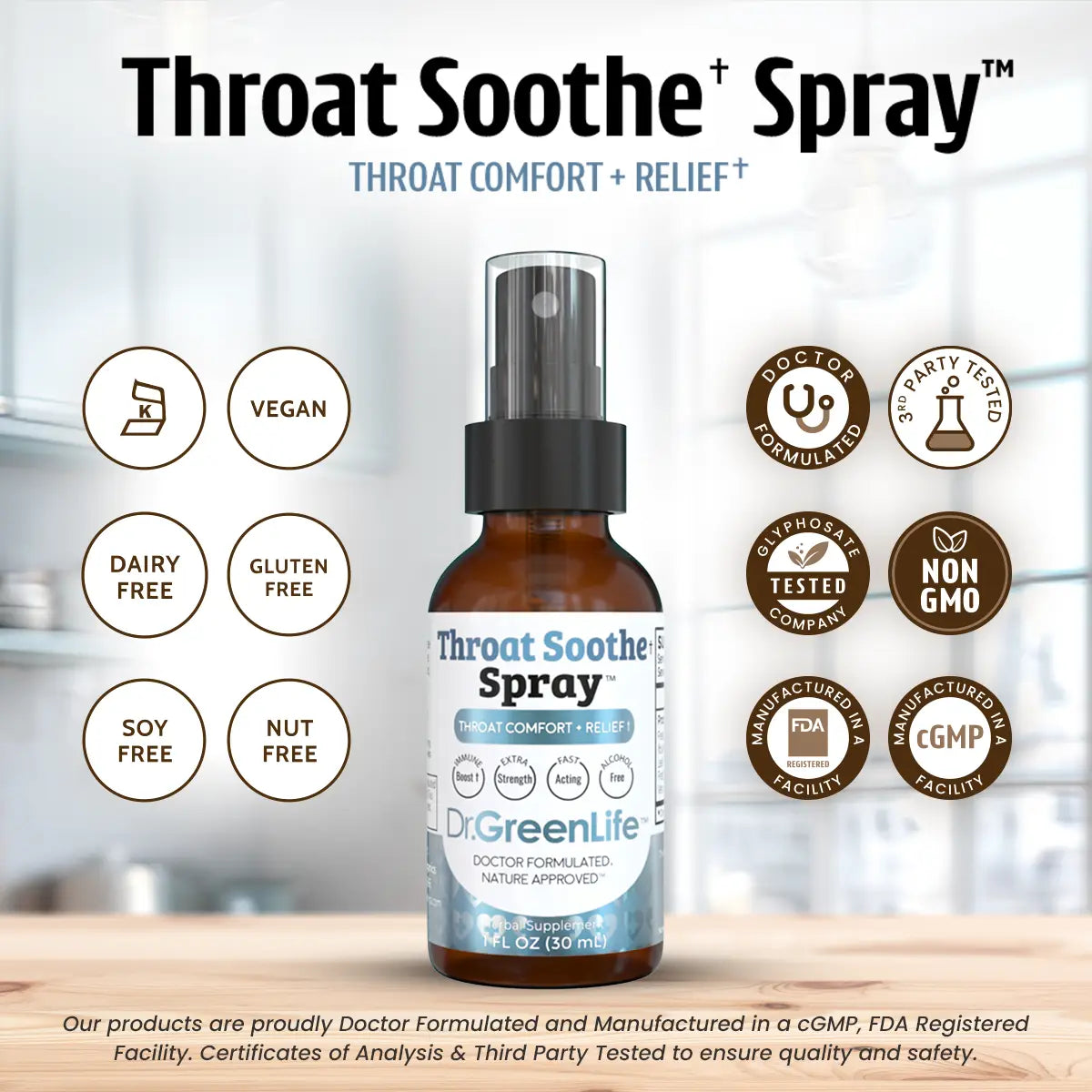 Throat Soothe✝︎ Spray™ (with Propolis)