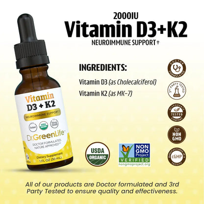 Vitamin D3+K2 (2,000IU)