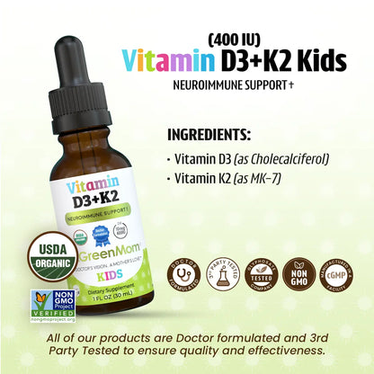 Vitamin D3+K2 (400IU)