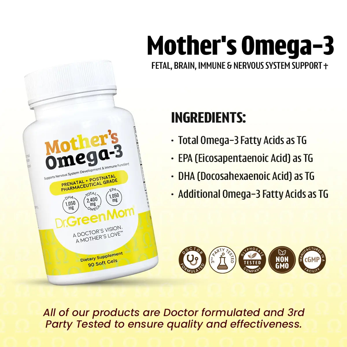 Mother's Omega-3 Pharmaceutical Grade
