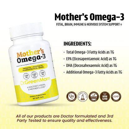 Mother's Omega-3 Pharmaceutical Grade