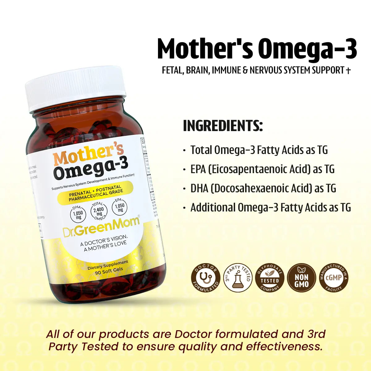 Mother's Omega-3 Pharmaceutical Grade