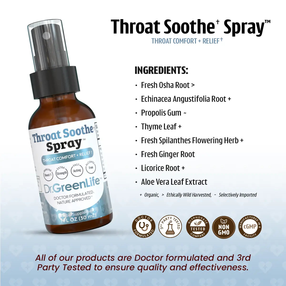 Throat Soothe✝︎ Spray™ (with Propolis)