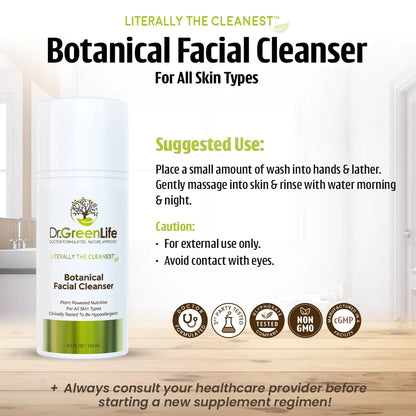 Literally The Cleanest™ Botanical Facial Cleanser (For All Skin Types) - 4.5 oz.