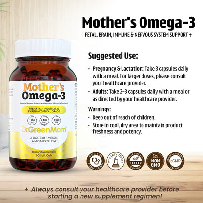Mother's Omega-3 Pharmaceutical Grade