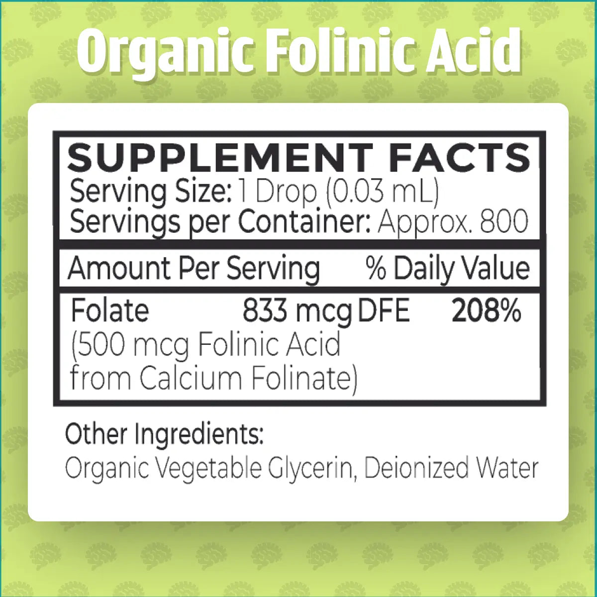 Organic Folinic Acid