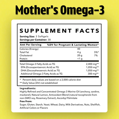 Mother's Omega-3 Pharmaceutical Grade