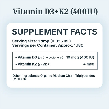 Vitamin D3+K2 (400IU)
