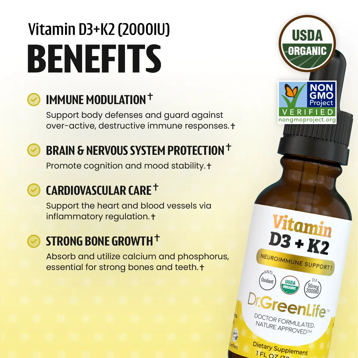 Vitamin D3+K2 (2,000IU)
