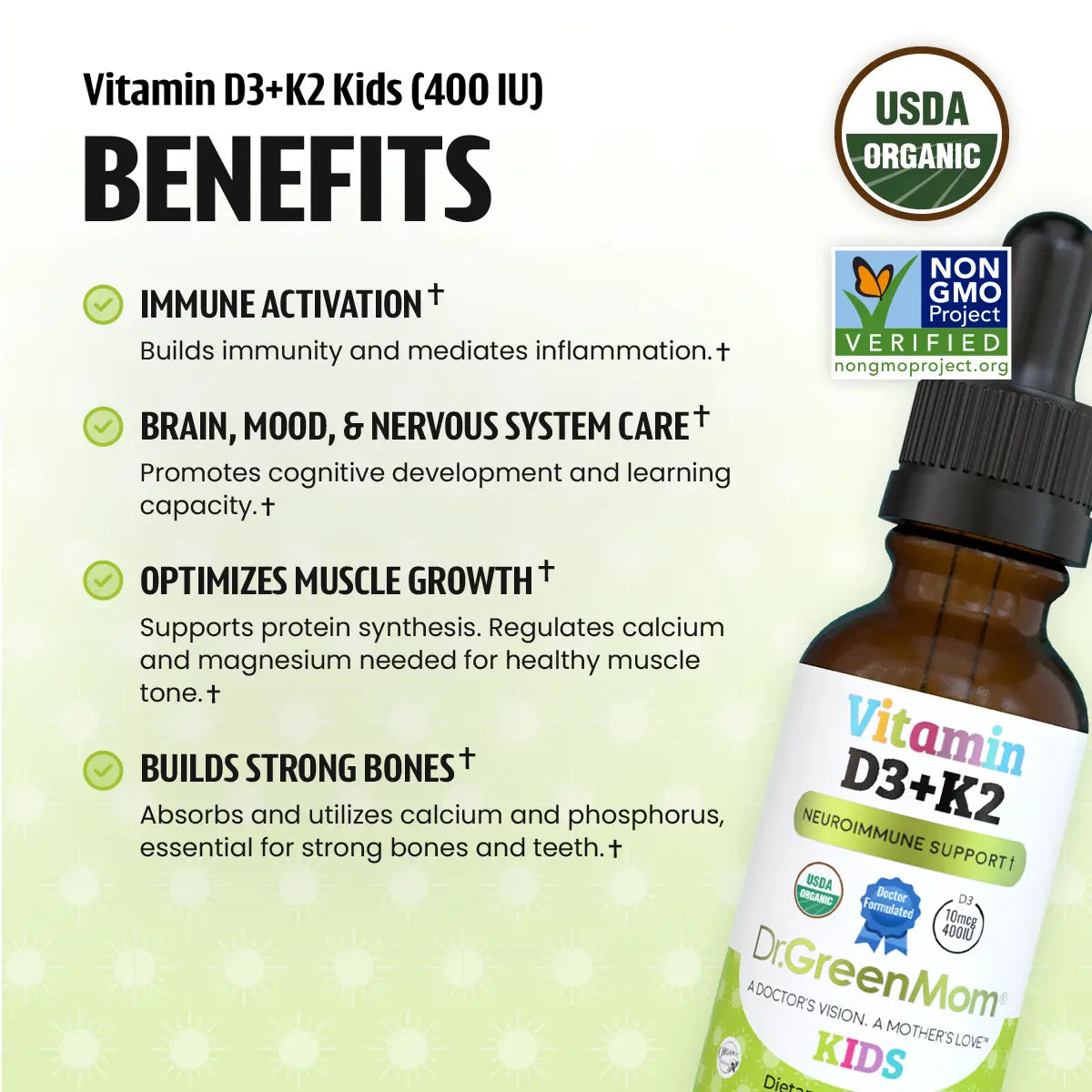 Vitamin D3+K2 (400IU)