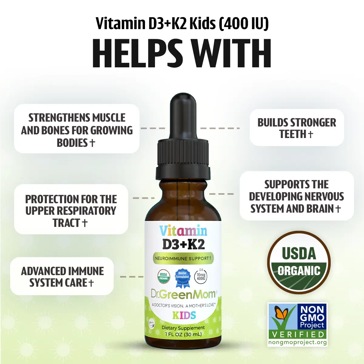 Vitamin D3+K2 (400IU)