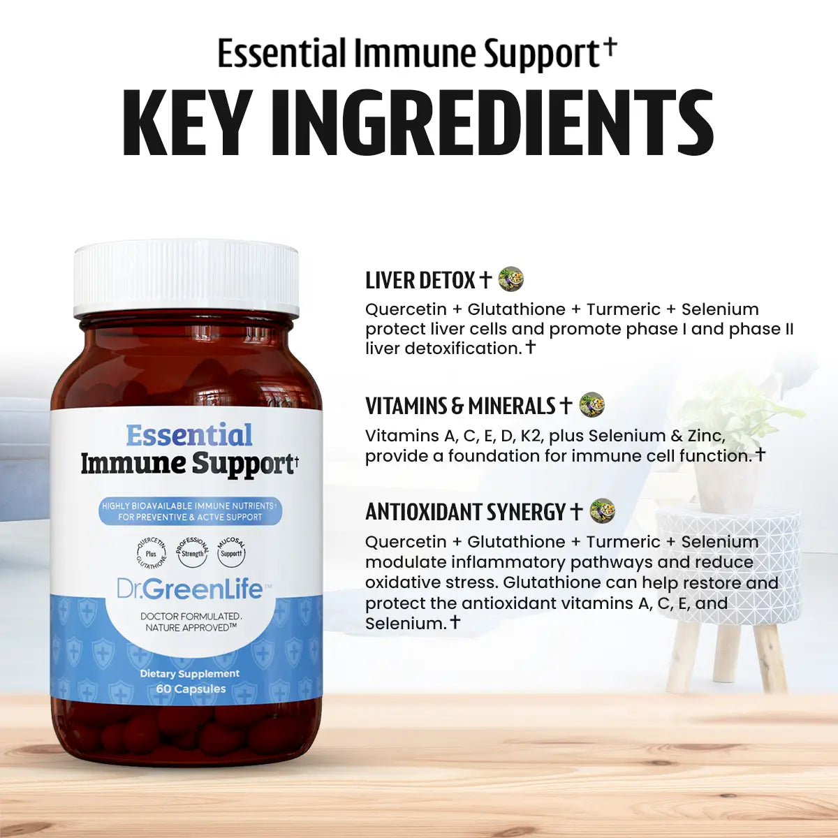 Essential Immune Support (Adolescents & Adults) Dr. Green Life Essential Immune Support (Adolescents & Adults) Dr. Green Life