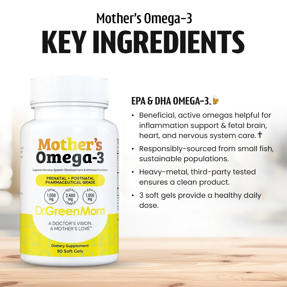 Mother's Omega-3 Pharmaceutical Grade