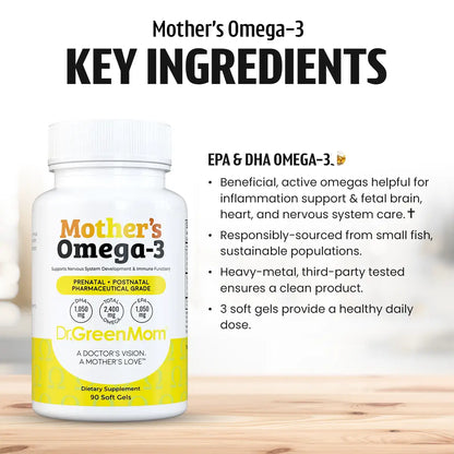 Mother's Omega-3 Pharmaceutical Grade