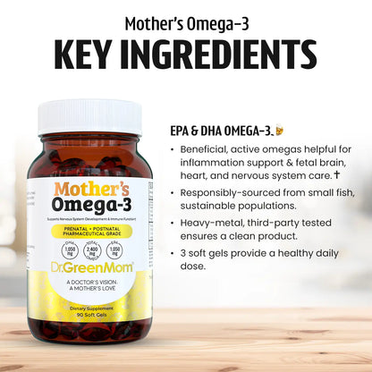 Mother's Omega-3 Pharmaceutical Grade