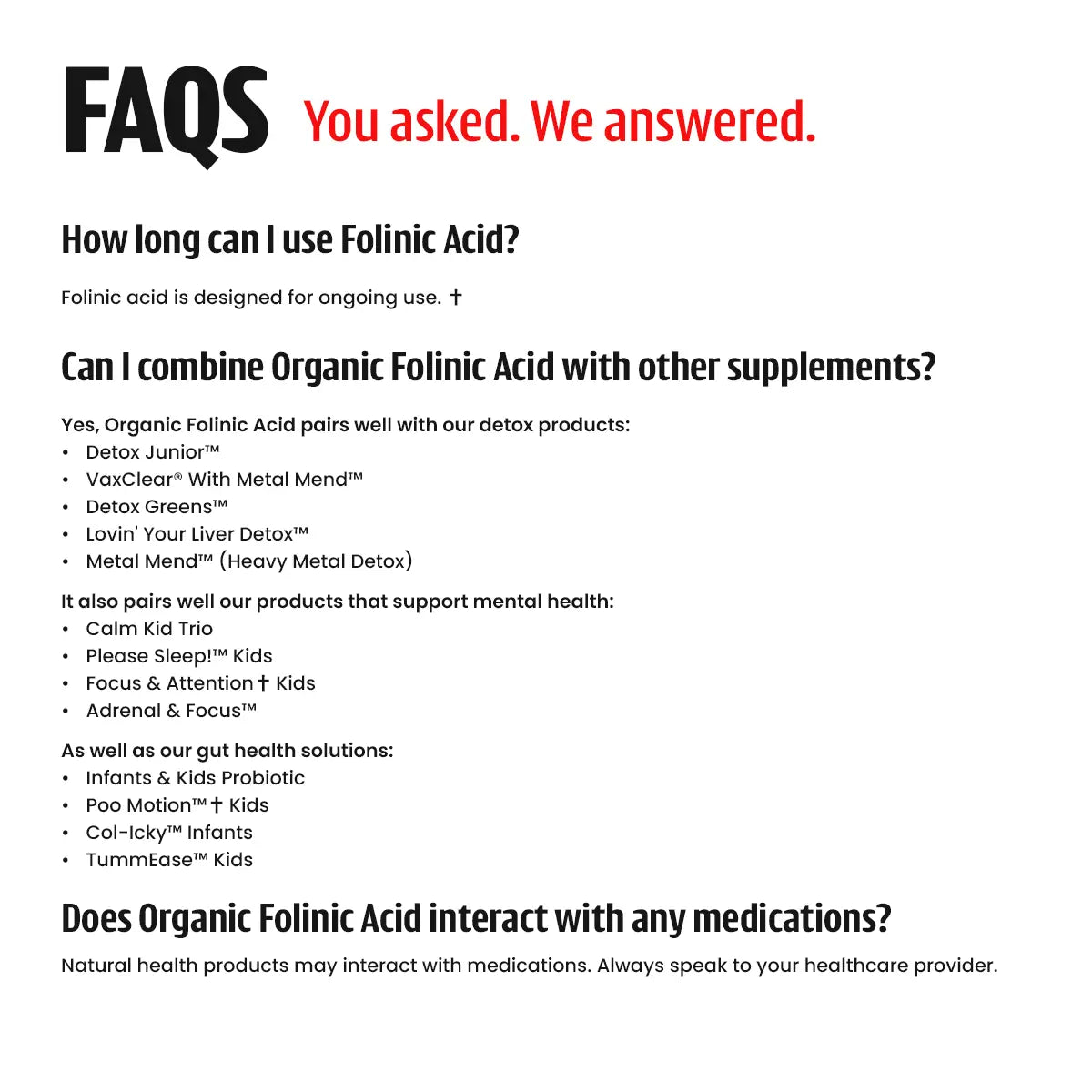 Organic Folinic Acid  Dr. Green Life