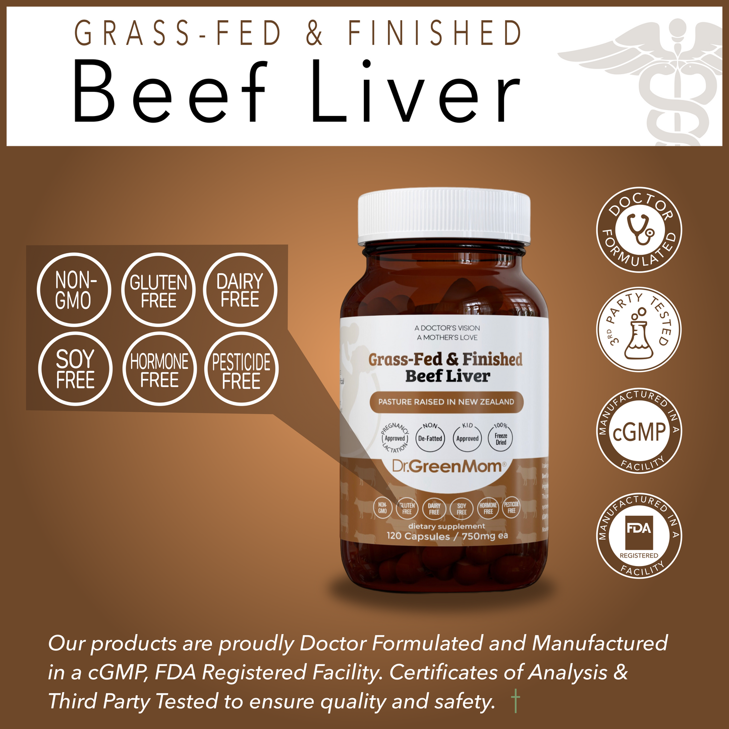 Grass Fed & Finished Beef Liver Capsules