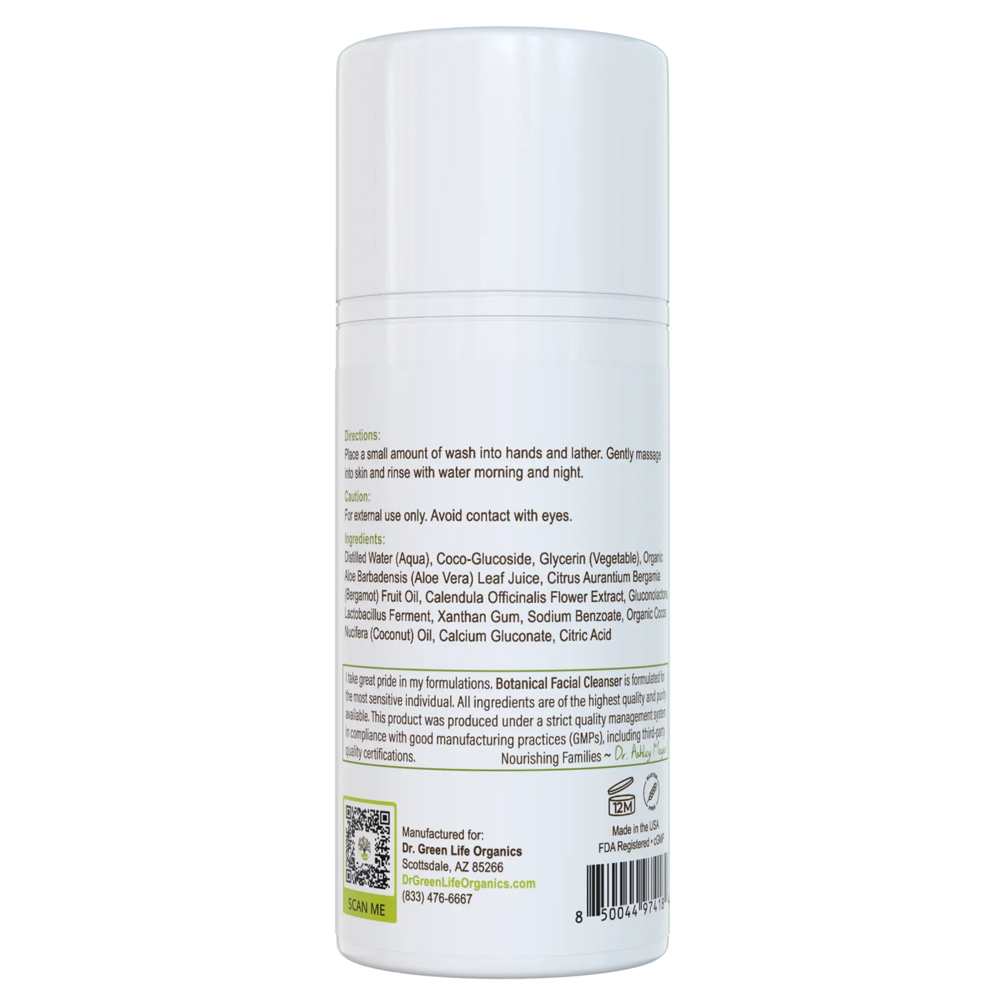 Literally The Cleanest™ Botanical Facial Cleanser (For All Skin Types) - 4.5 oz.