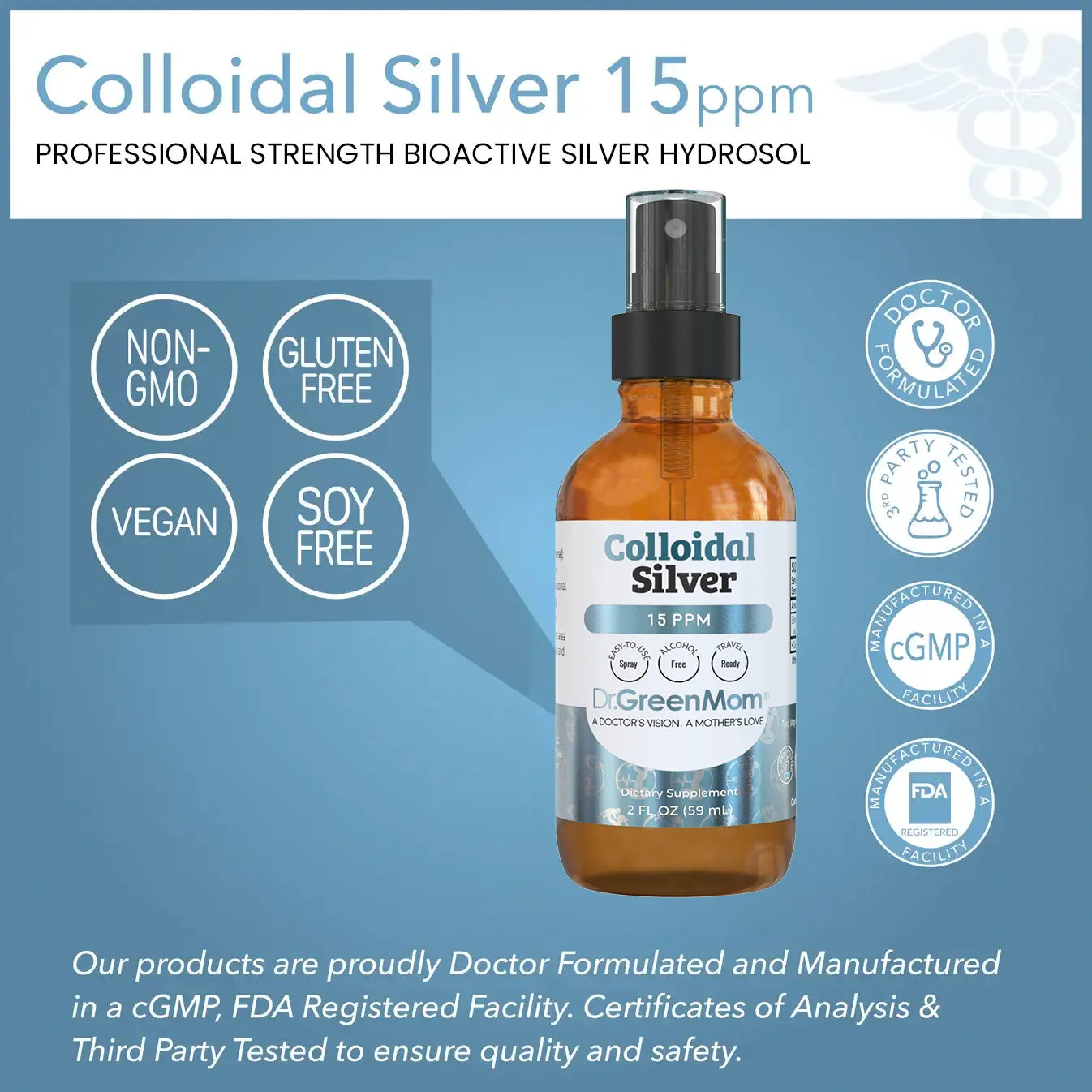 Colloidal Silver 15ppm