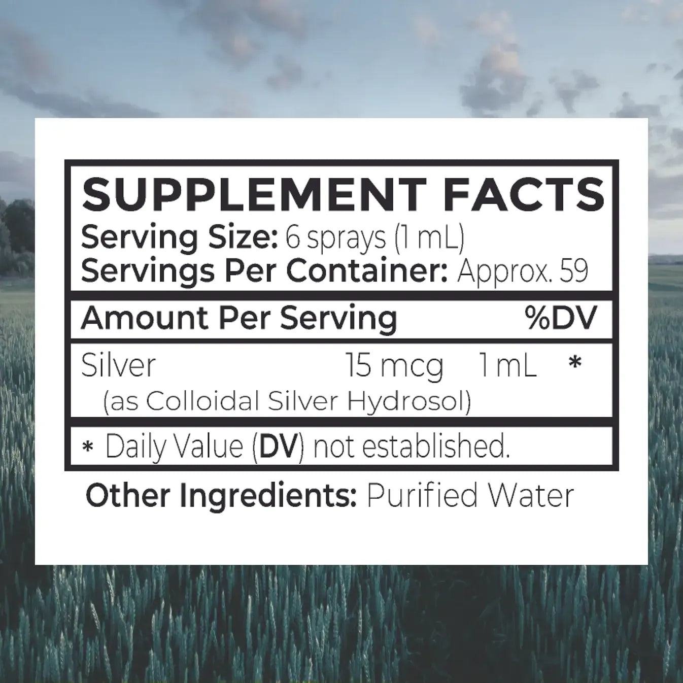 Colloidal Silver 15ppm