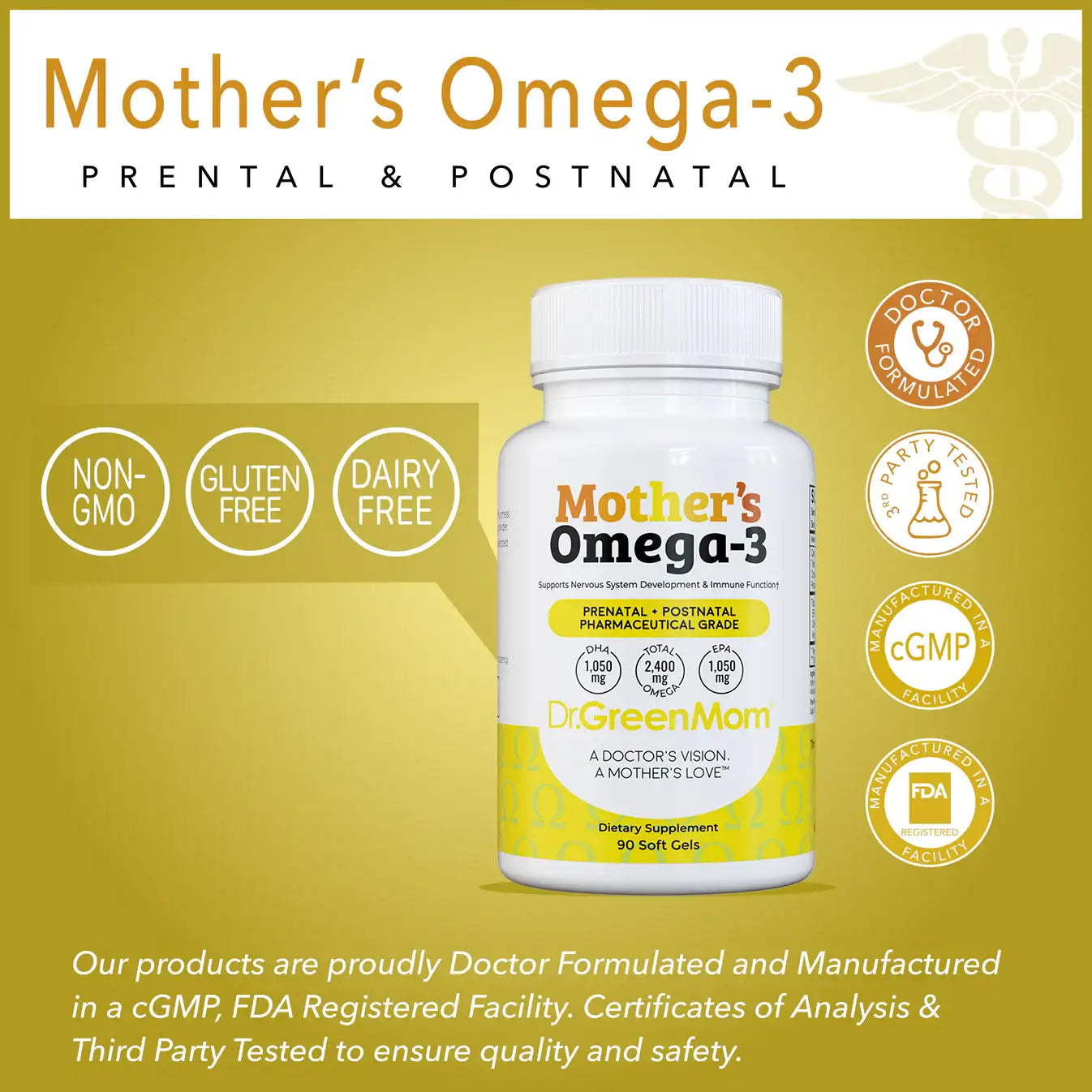 Mother's Omega-3 Pharmaceutical Grade