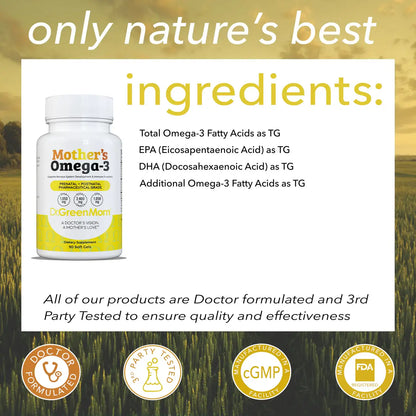 Mother's Omega-3 Pharmaceutical Grade