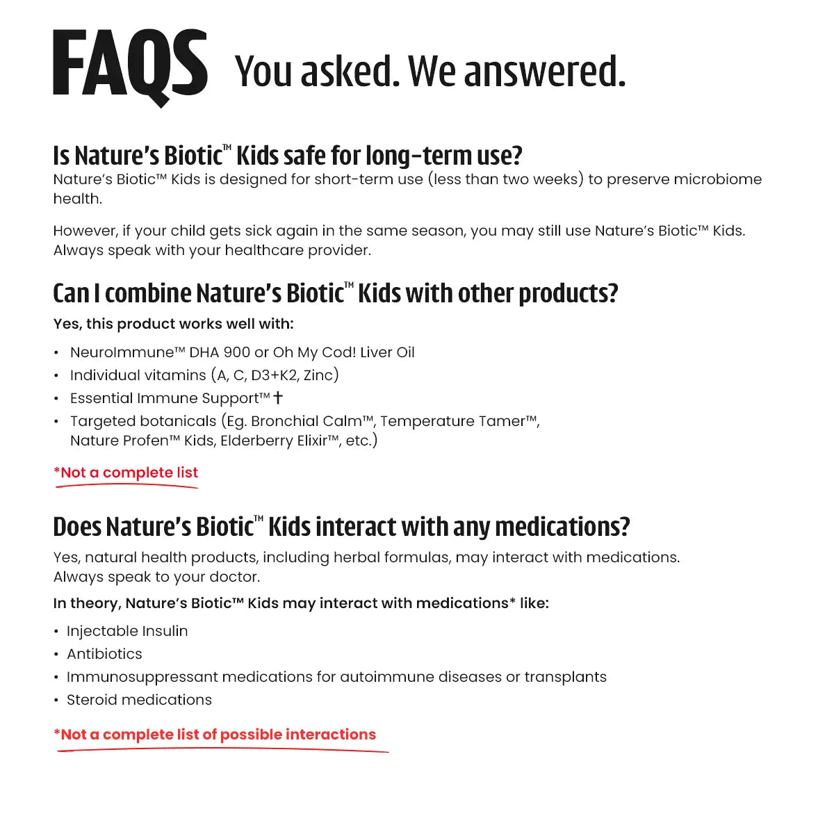 Nature's Biotic™ Kids