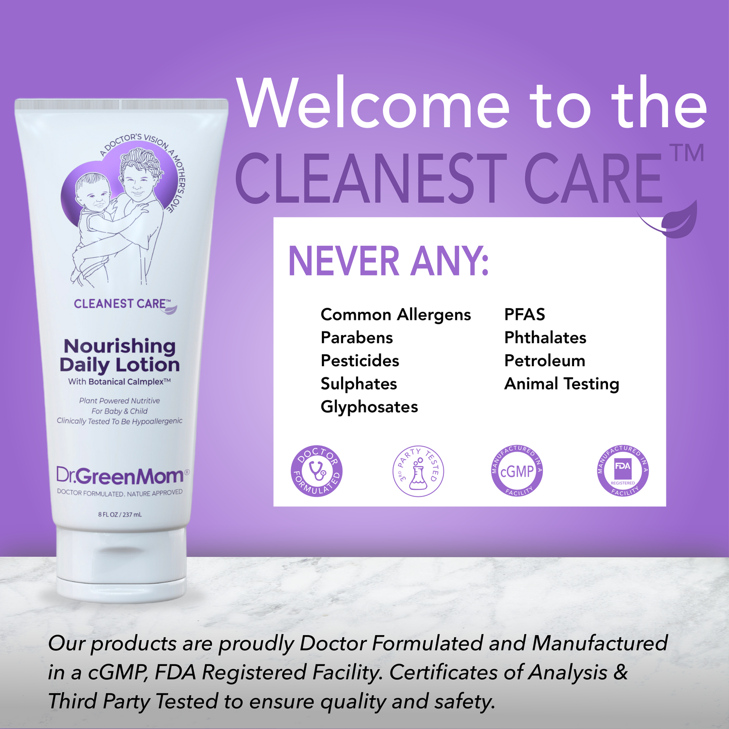 Cleanest Care™ Nourishing Daily Lotion (With Botanical Calmplex™) - 8 oz.