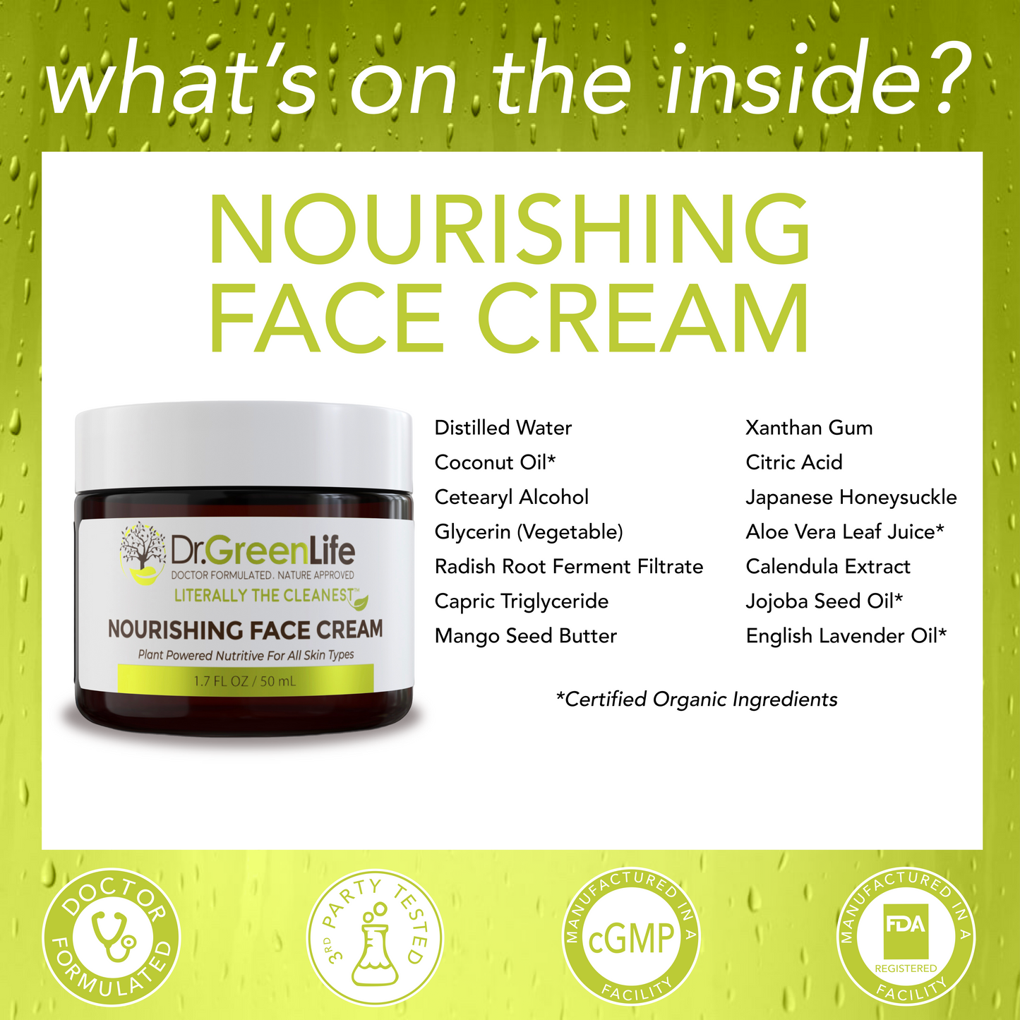 Nourishing Face Cream (For All Skin Types) - 1.7 oz.