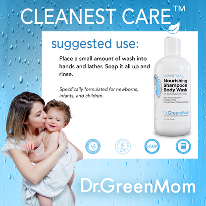 Cleanest Care™ Nourishing Shampoo & Body Wash (With Botanical Hydra-Soothe™ Complex) - 13 oz.