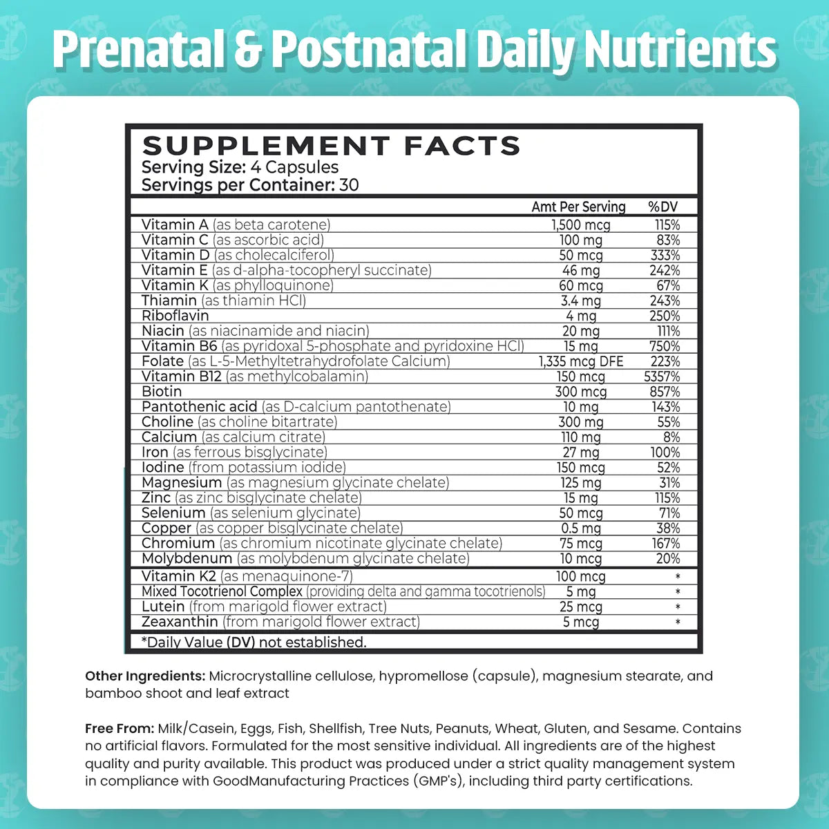 Prenatal & Postnatal Daily Nutrients