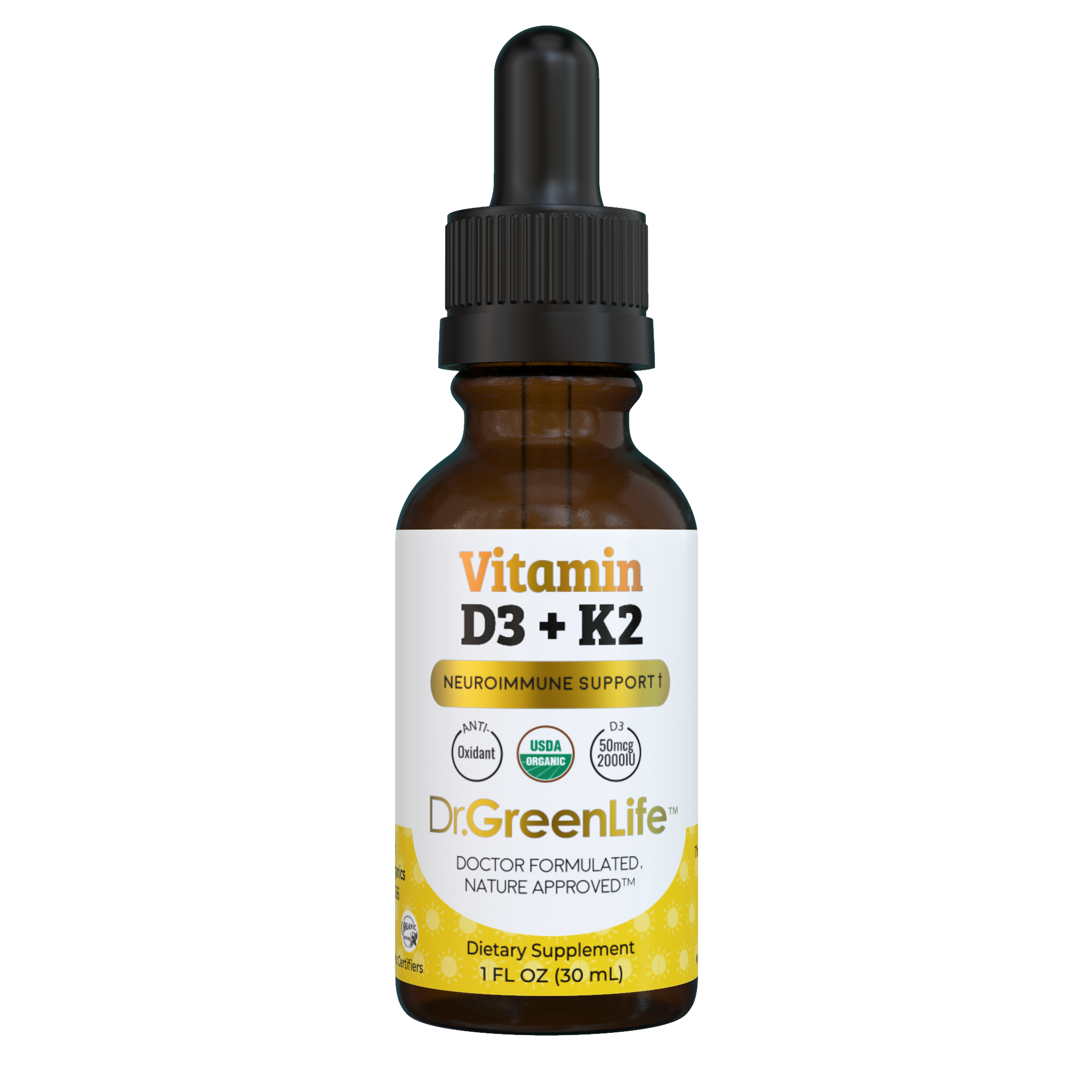 Vitamin D3+K2 (2,000IU) – Dr. Green Life