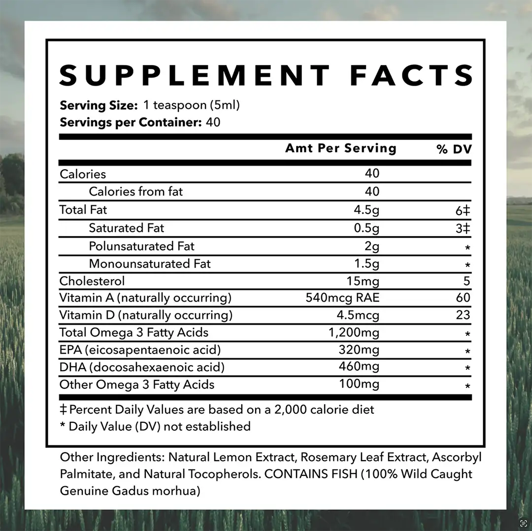 Oh My Cod! Liver Oil