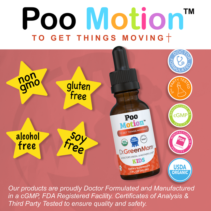 Poo Motion (Infants & Kids) Occasional Constipation Relief – Dr. Green Life